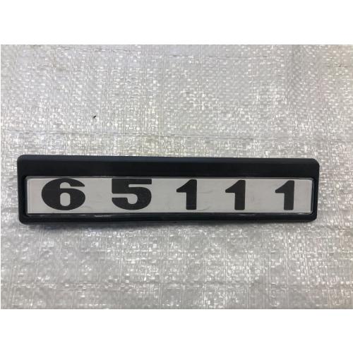 Табличка кабіни 65111 старого зразка (чорно-білі) для КамАЗ 65111-8202074