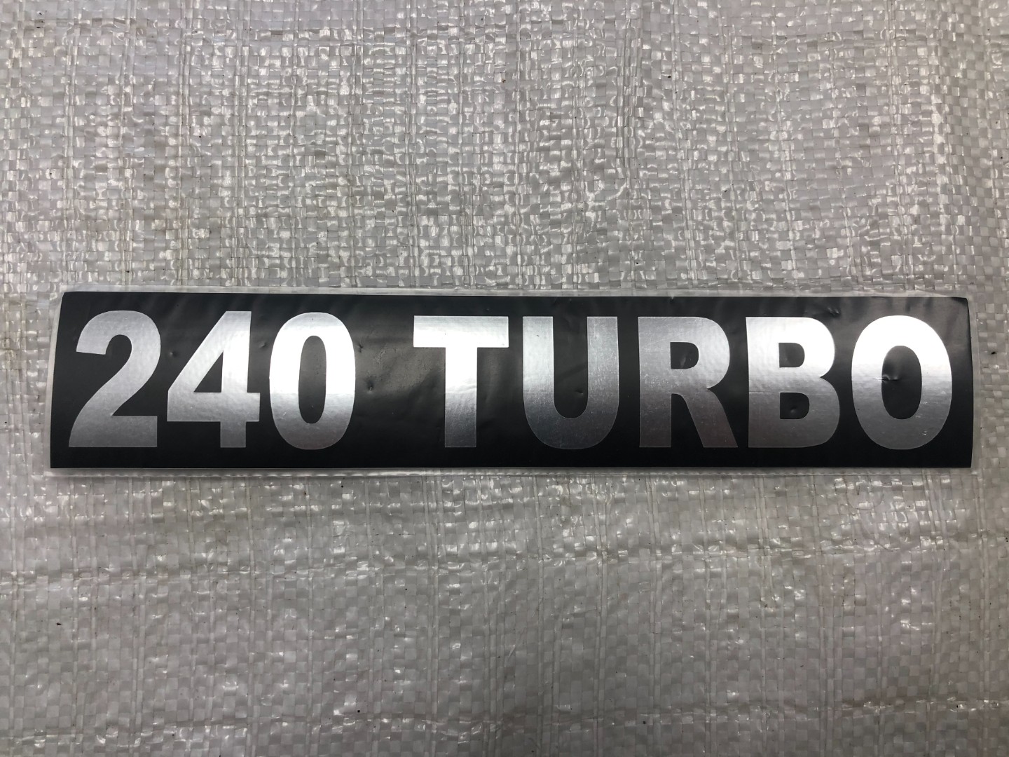 Табличка самоклеюча "TURBO-240" для КамАЗ 3904010