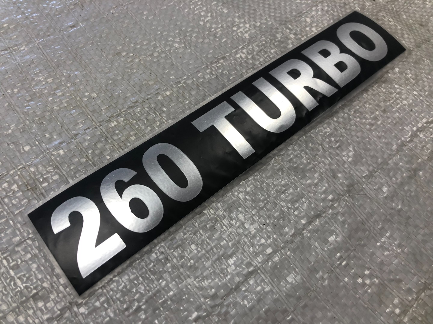 Табличка самоклеюча "TURBO-260" для КамАЗ 3904010