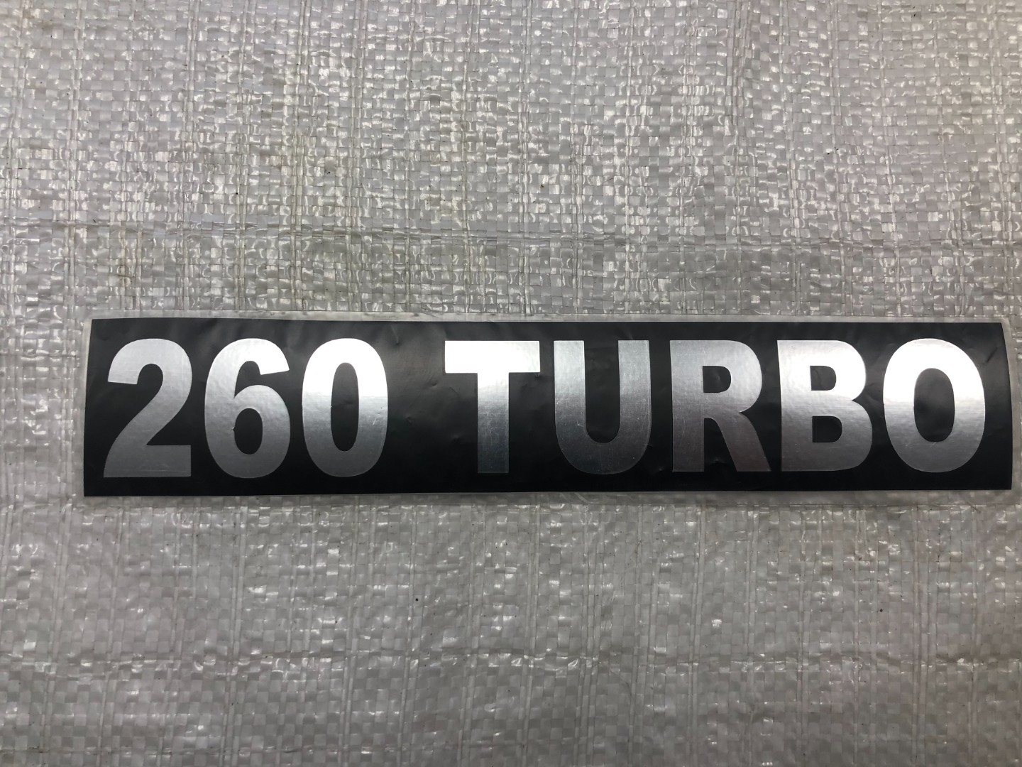Табличка самоклеюча "TURBO-260" для КамАЗ 3904010