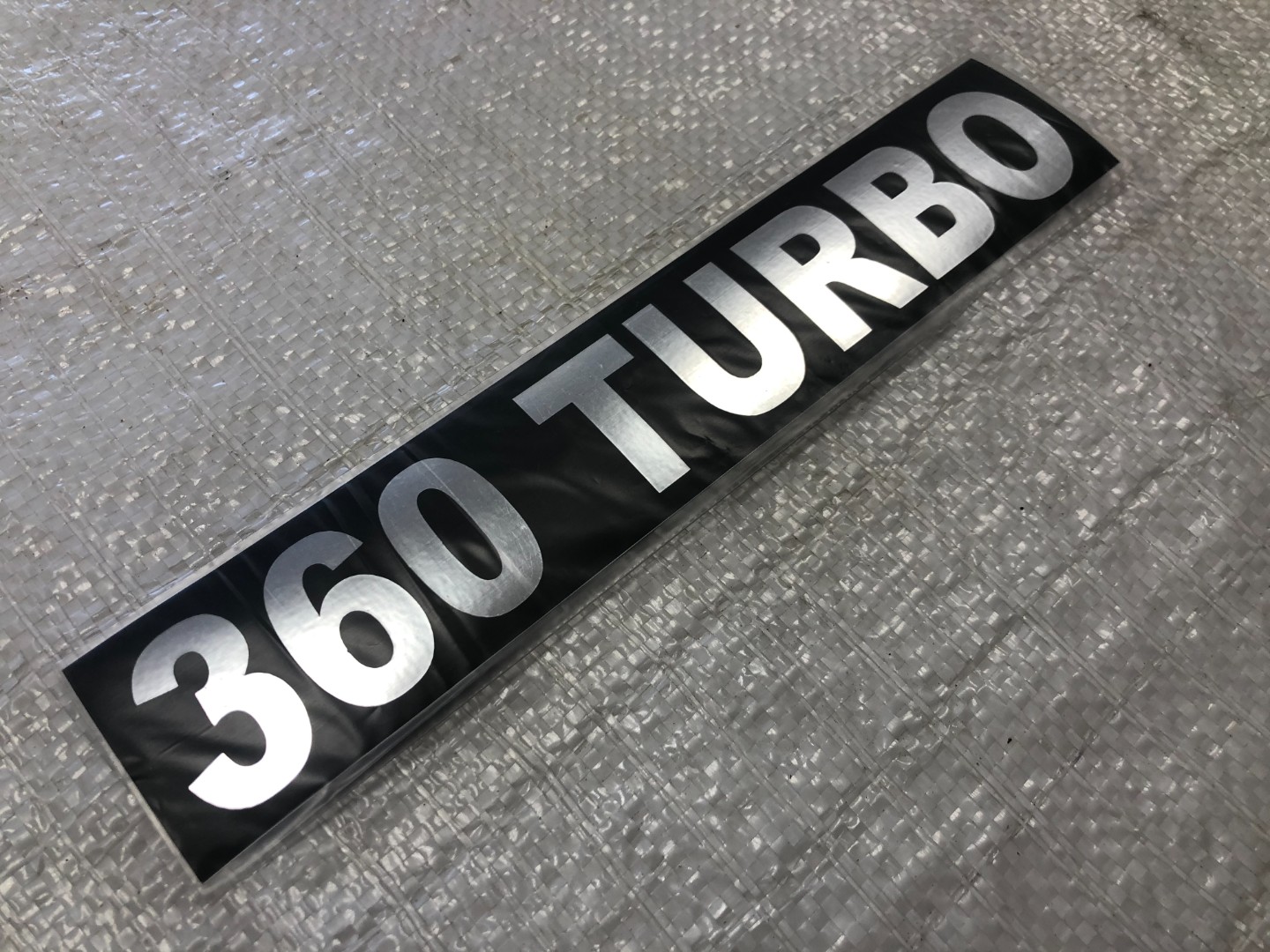 Табличка самоклеюча "TURBO-360" для КамАЗ 3904010