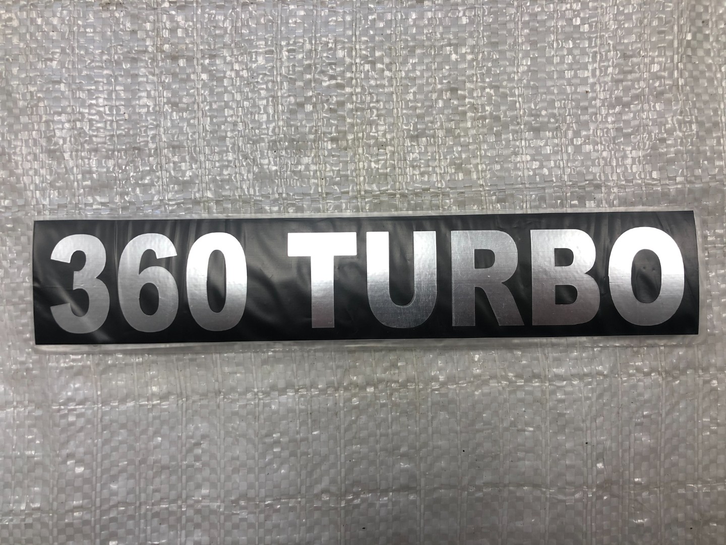 Табличка самоклеюча "TURBO-360" для КамАЗ 3904010