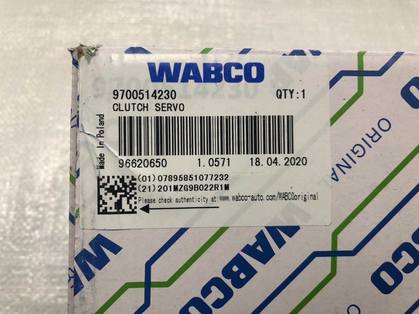 Пневмогідропідсилювач (ПГП) для КамАЗ 970 051 423 0 / WABCO
