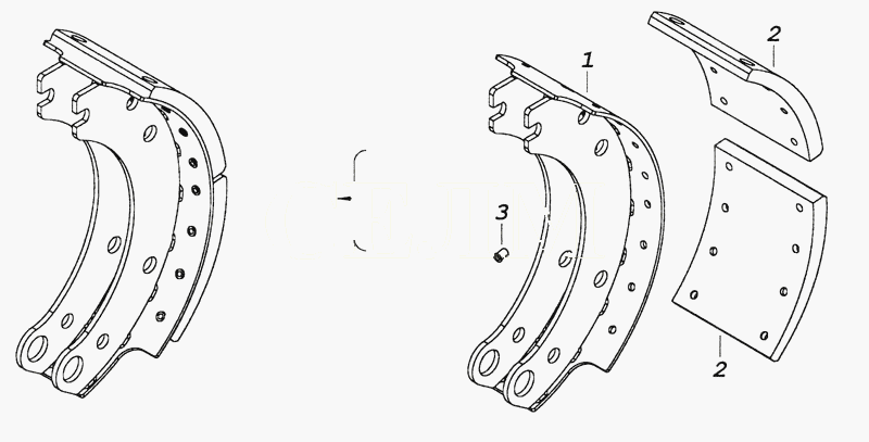 53212-3501090-10 Колодка гальма з накладками