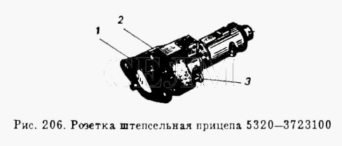 Розетка штепсельна причепа