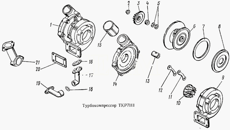 Турбокомпресор ТКР7Н1