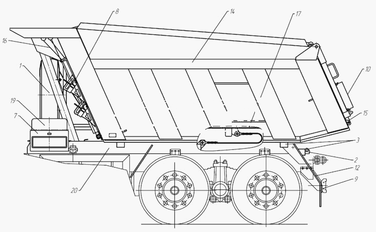 65115-8600001-80 Самоскидна установка