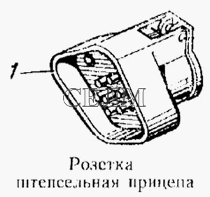 Розетка штепсельна причепа